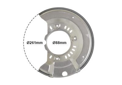 Brake dust shield Toyota Yaris: 5430372 Van Wezel Brake dust shield