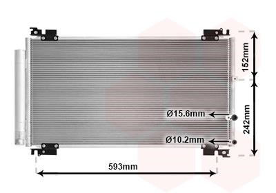56015702 Van Wezel AC Condenser