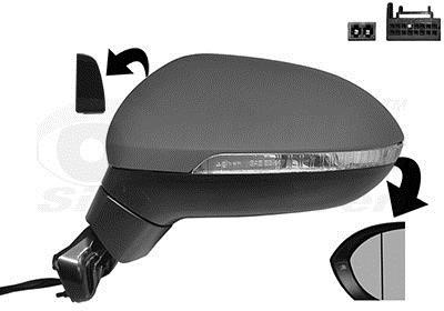 5742827 Van Wezel Rearview mirror external left