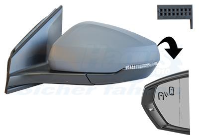 Door mirror Volkswagen: 5751827 Van Wezel Rearview mirror external left