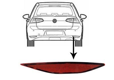 5766940 Van Wezel Rear Right Light Reflector