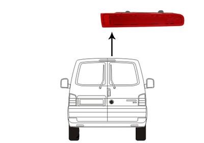 5790930 Van Wezel Rear third 3rd brake stop light