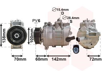 Aircon compressor Volkswagen Multivan: 5800K386 Van Wezel Compressor, air conditioning
