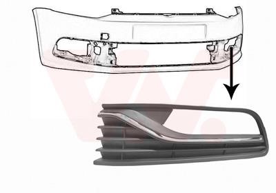 Radiator grille Volkswagen Polo: 5814593 Van Wezel Front bumper grille (plug) left