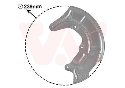 5817371 Van Wezel Brake dust shield