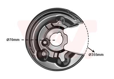 5839374 Van Wezel Brake dust shield