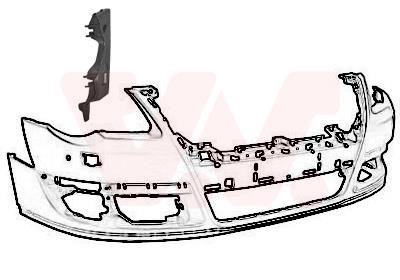 5839562 Van Wezel Bracket front bumper, right
