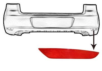 Van Wezel 5863940 Rear Right Light Reflector 5863940 5863940 Van Wezel Rear Right Light Reflector