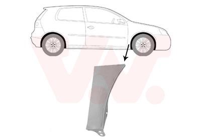 Front wing panel Volkswagen: 5894156 Van Wezel Repair part front fender right