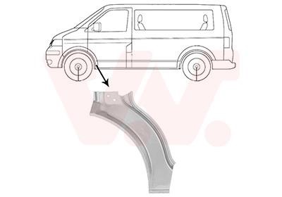Front wing fender Volkswagen: 5896155 Van Wezel Repair part front fender left