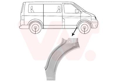 Front fender Volkswagen Transporter: 5896156 Van Wezel Repair part front fender right