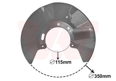 5897371 Van Wezel Brake dust shield