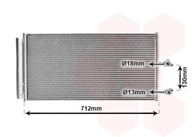 Aircon condenser Volvo: 59015702 Van Wezel AC Condenser