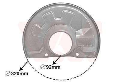 Van Wezel 5940371 Brake dust shield 5940371 5940371 Van Wezel Brake dust shield
