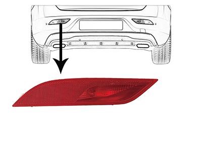 5909929 Van Wezel Rear fog lamp left