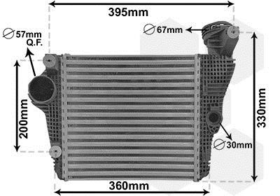 Van Wezel 74014702 Intercooler, charger 74014702