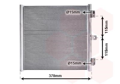 74015704 Van Wezel AC Condenser