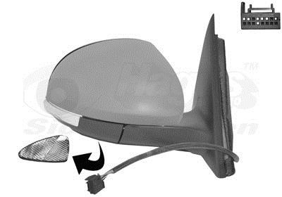 7606818 Van Wezel Rearview mirror external right