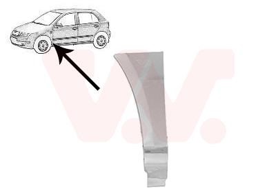 7625155 Van Wezel Repair part front fender left