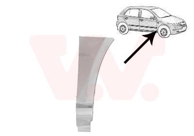 7625156 Van Wezel Repair part front fender right