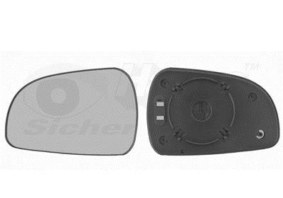 Side view mirror glass Hyundai Matrix: 8245831 Van Wezel Wing mirror glass, left
