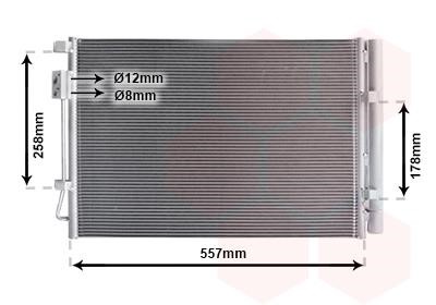 Car AC Hyundai i20: 82015700 Van Wezel AC Condenser
