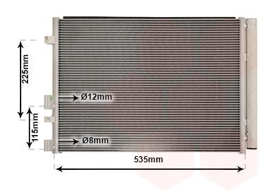 82015711 Van Wezel AC Condenser