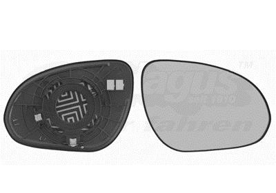 Van Wezel 8207832 Wing mirror glass, right 8207832 8207832 Van Wezel Wing mirror glass, right