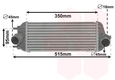 83004281 Van Wezel Intercooler, charger