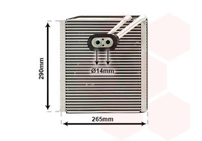 AC Evaporator Kia: 8300V294 Van Wezel Air conditioner evaporator