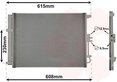 83015702 Van Wezel AC Condenser