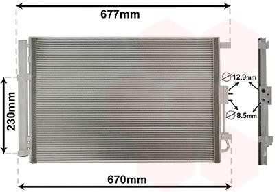 Aircon condenser KIA Soul (Kia Soul): 83015703 Van Wezel AC Condenser