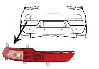8383929 Van Wezel Rear fog lamp left