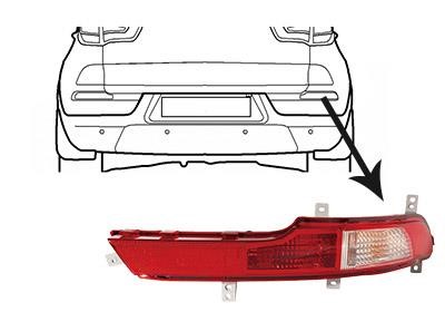 Back lights KIA Sportage (Kia Sportage): 8383930 Van Wezel Rear fog lamp right