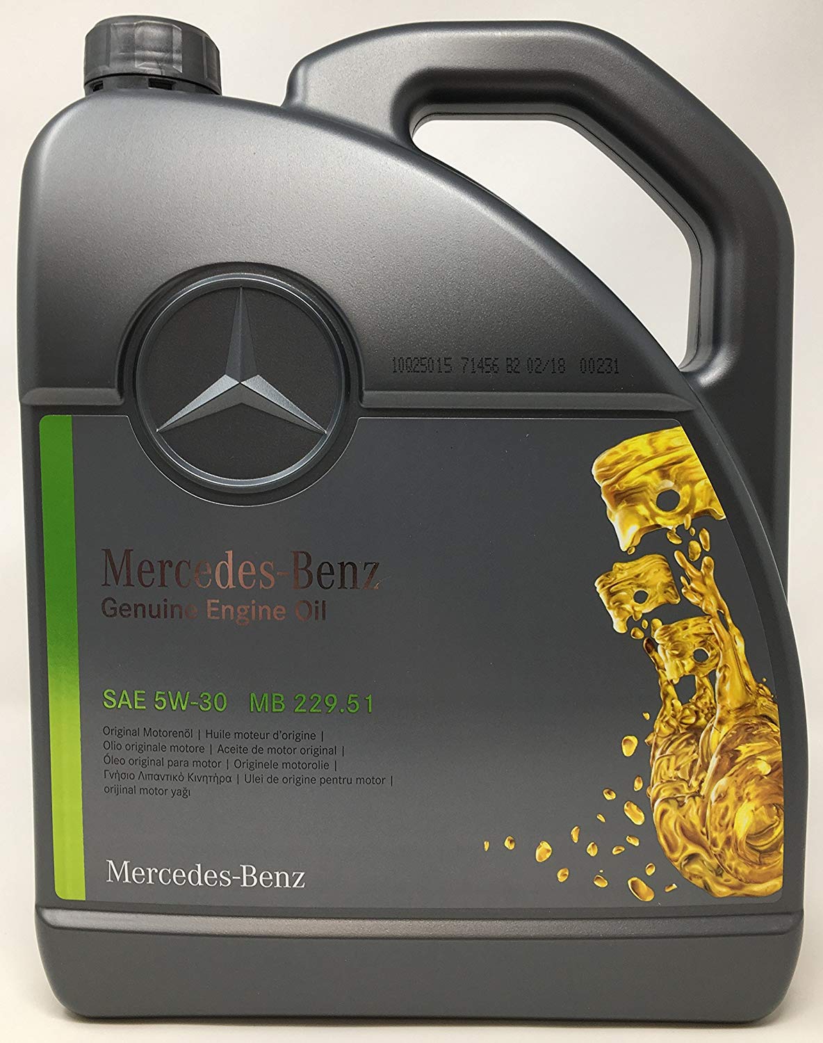 Mercedes A 000 989 97 01 BAA4 Engine oil Mercedes Genuine Engine Oil 5W-30, 5L A0009899701BAA4