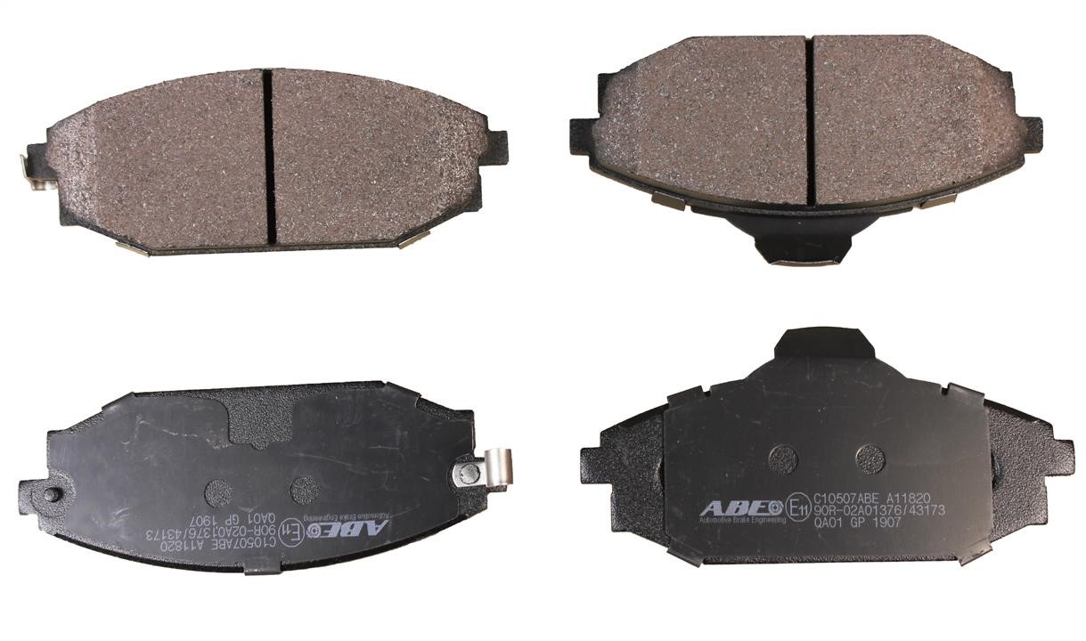 ABE C10507ABE Front disc brake pads, set C10507ABE