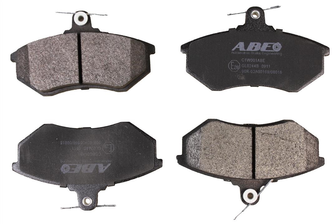 ABE C1W001ABE Front disc brake pads, set C1W001ABE