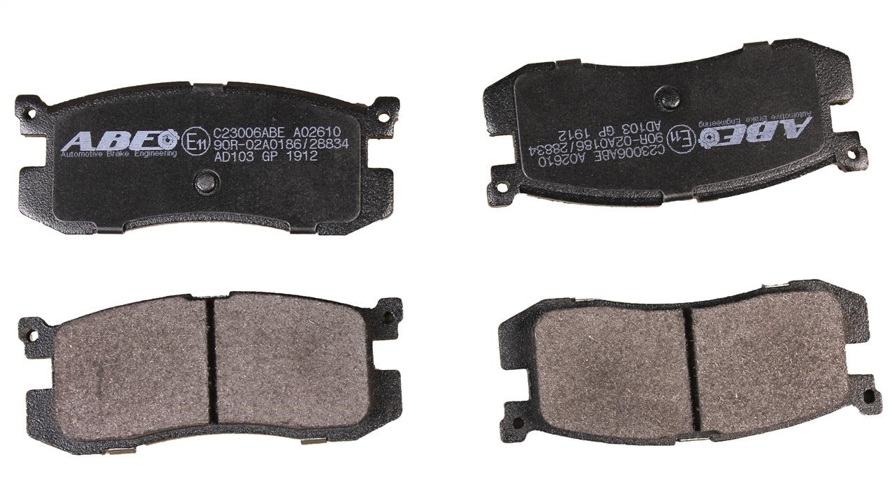 ABE C23006ABE Rear disc brake pads, set C23006ABE