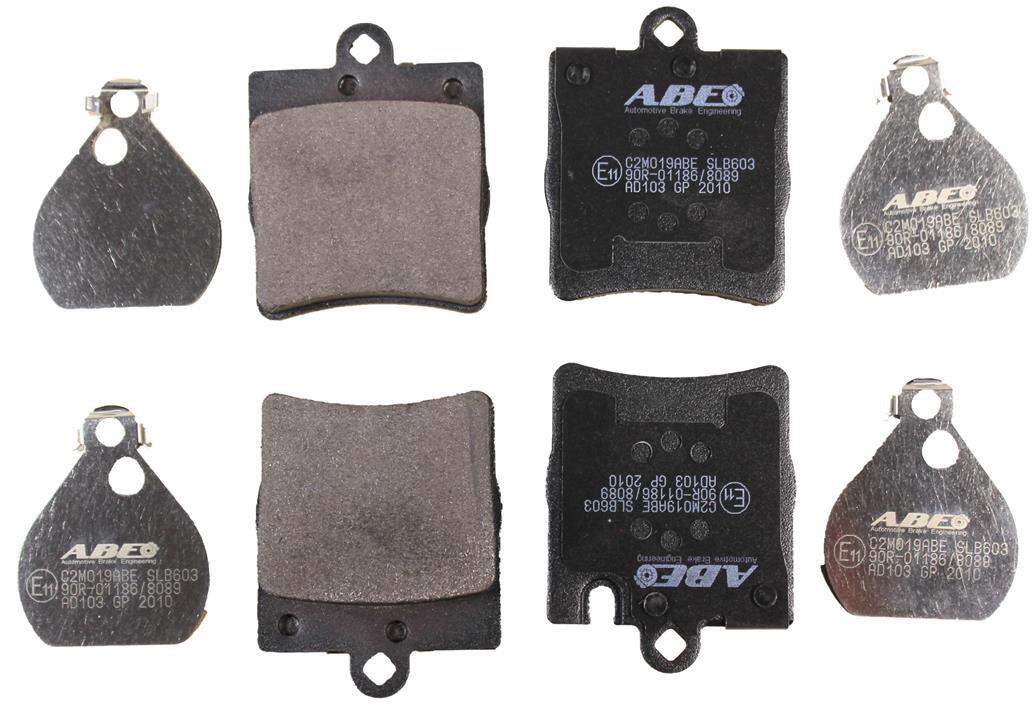 ABE C2M019ABE Rear disc brake pads, set C2M019ABE