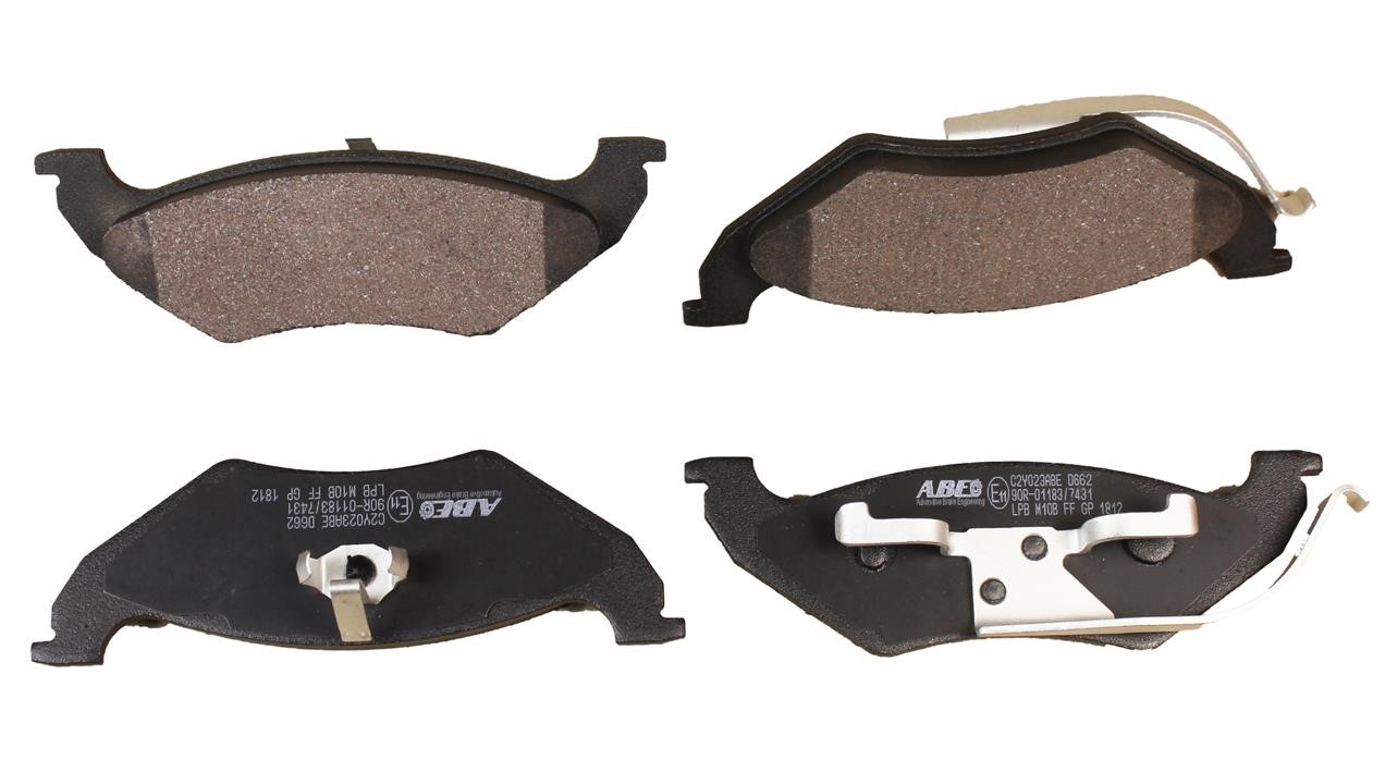 ABE C2Y023ABE Rear disc brake pads, set C2Y023ABE