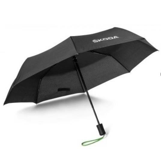 VAG 000 087 602 N Black foldable umbrella "Skoda" 000087602N