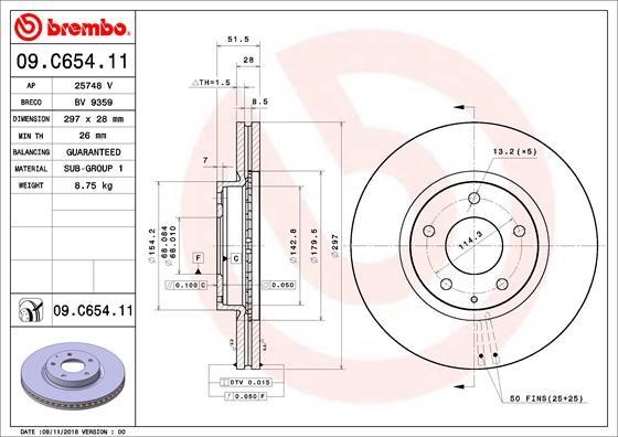 Buy Brembo 09C65411 – good price at EXIST.AE!