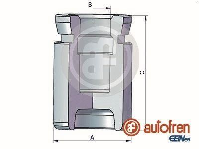 Autofren D025432 Rear brake caliper piston D025432