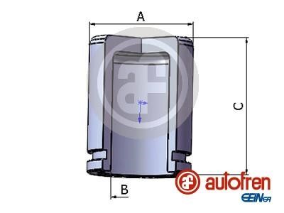 Autofren D025512 Rear brake caliper piston D025512