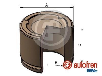 D025623 Autofren Front brake caliper piston