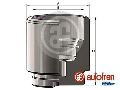 Rear brake caliper piston Autofren D025641