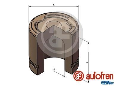 D025680 Autofren Front brake caliper piston