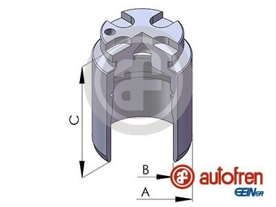 Autofren D025729 Rear brake caliper piston D025729