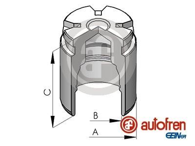 Autofren D025745 Rear brake caliper piston D025745