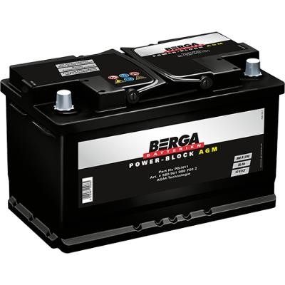 Berga 5809010807502 Battery Berga 12V 80AH 800A(EN) L+ 5809010807502